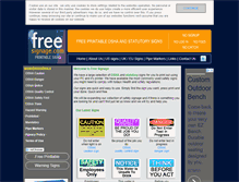 Tablet Screenshot of freesignage.com